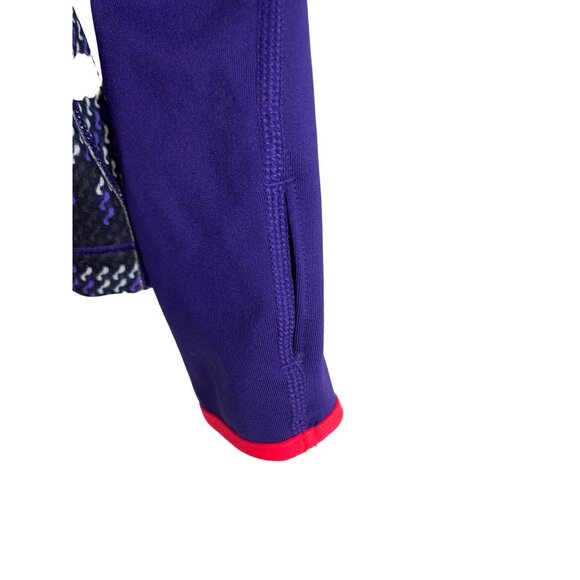 Nike Pro Dri-Fit Purple Print Pullover Top Long Sleeve Size S - Picture 6 of 11